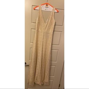 Baltic Born Gold Sequin Dress